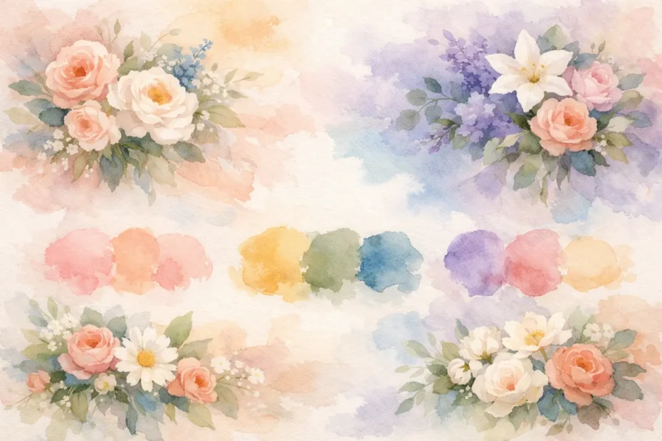 Wedding Flowers Color Palette Ideas