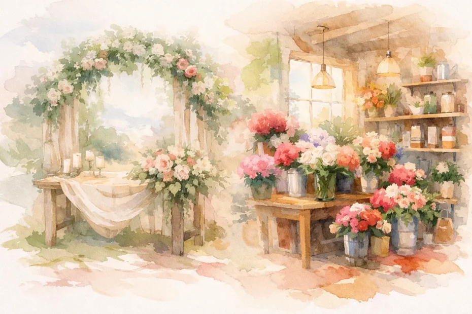 Custom Florist vs Flower Shop for Events