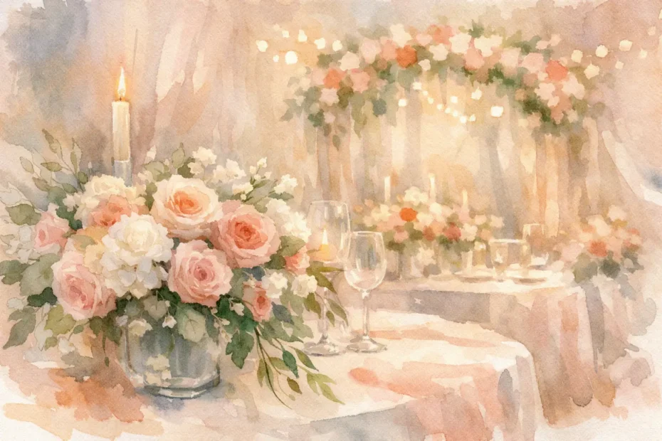 How to Design Cohesive Reception Flower Decor