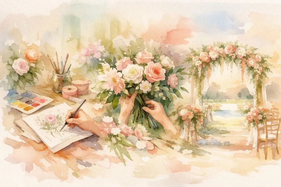 How Wedding Florals Work From Start to Setup