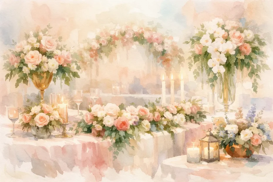 8 Best Reception Table Flower Styles