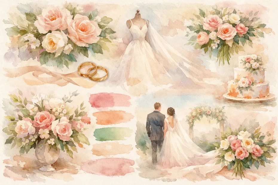 Wedding Floral Mood Board Example That Works