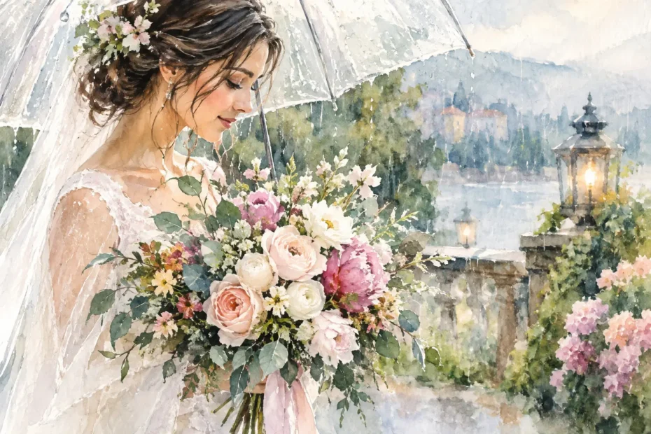 Rainy Wedding Florals That Still Feel Beautiful