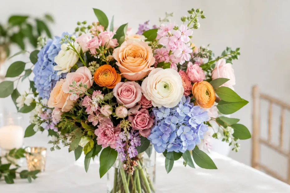 A Guide to Floral Color Layering for Weddings