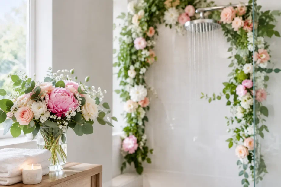 A Guide to Shower Flower Decor That Feels Personal