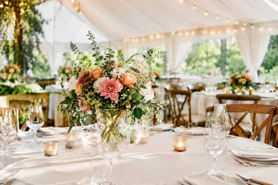 Floral Styling for Tented Receptions That Feels Personal